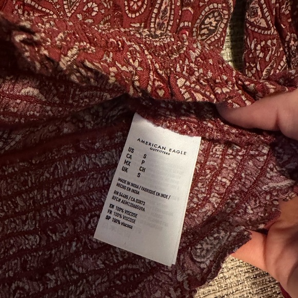 Paisley smocked Crop top - Picture 8 of 8